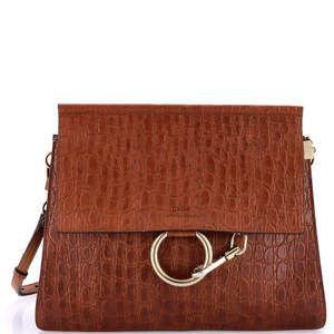 Chloe Faye Shoulder Bag Crocodile #194610C98B